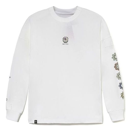 Tričko Li-Ning BadFive x Jon Burgerman Long Sleeve T-Shirt Biela | AHSR757-4