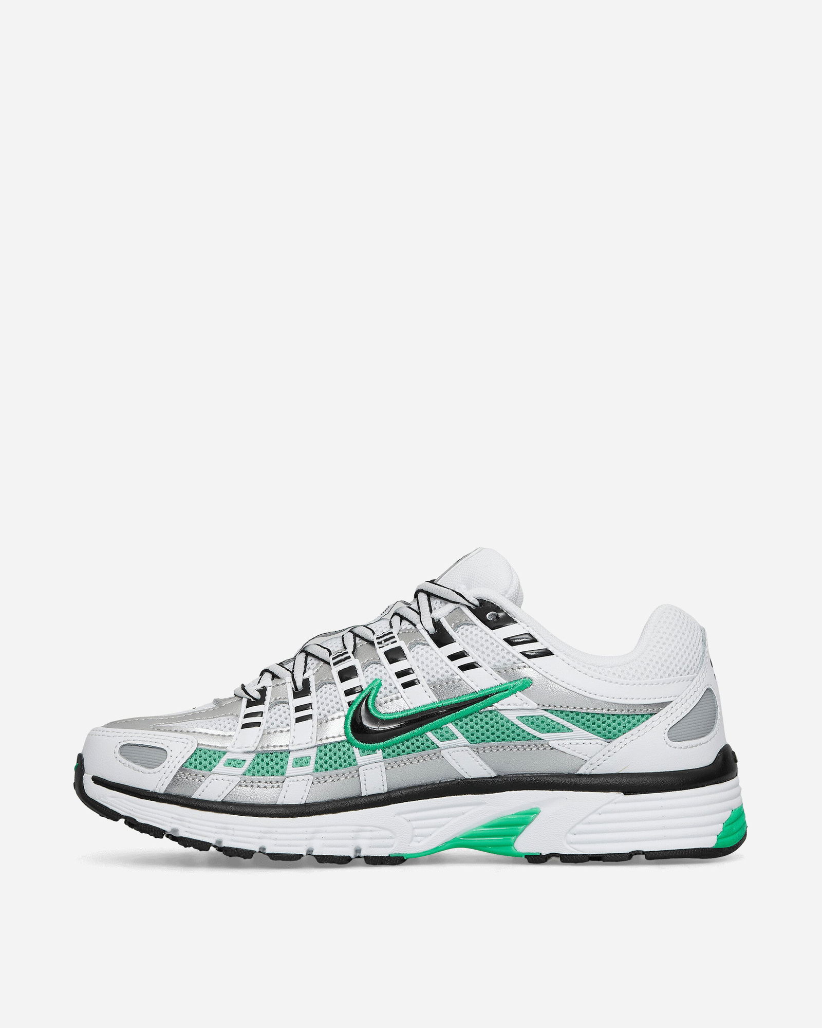 P-6000 Premium Sneakers White / Spring Green