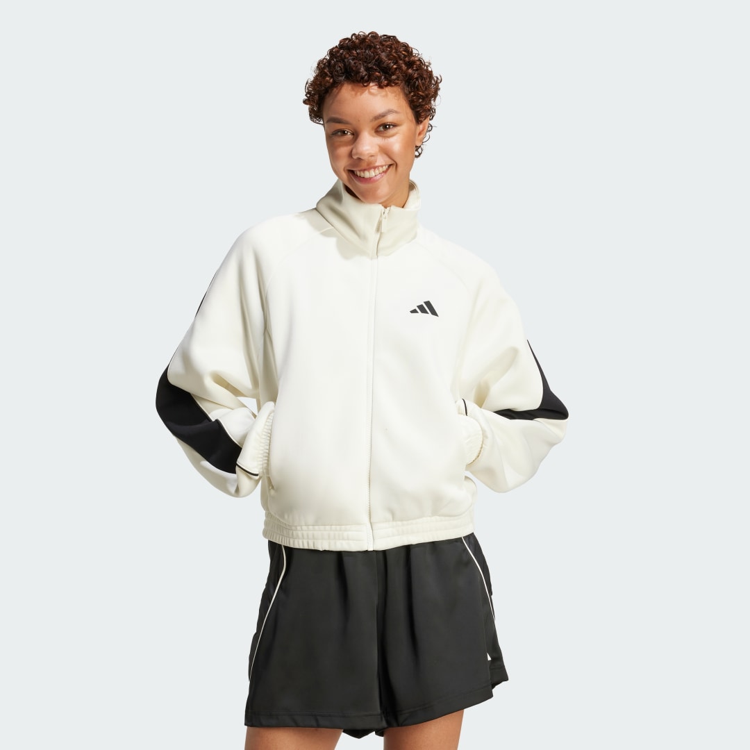 Bunda adidas Performance Stadion Track Jacket Biela | JW0519, 0