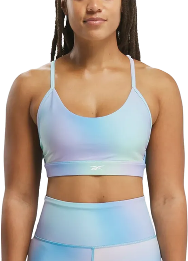 Podprsenka Reebok Reebok Lux Strappy AOP Sports Bra Modrá | 100075362, 0