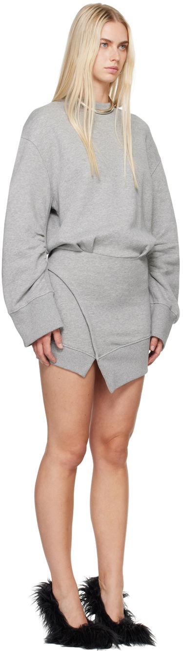 Sukňa The Attico Attico Fleece Mini Dress Šedá | 247WCA162 JF03, 1