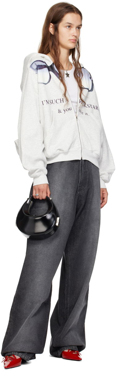 Taška cez rameno OSOI Mini Crescent Shoulder Bag Čierna | 24FWB030101088, 3