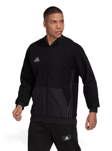 Bomber bunda adidas Originals Essentials Holiday Pack Sherpa Bomber Jacket Čierna | HL6920
