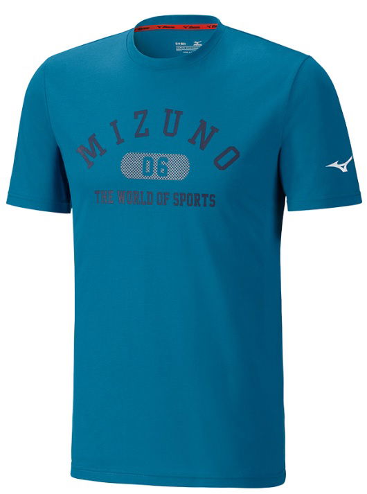 Tričko Mizuno T-Shirt Heritage 1906 Modrá | k2ga8501-12