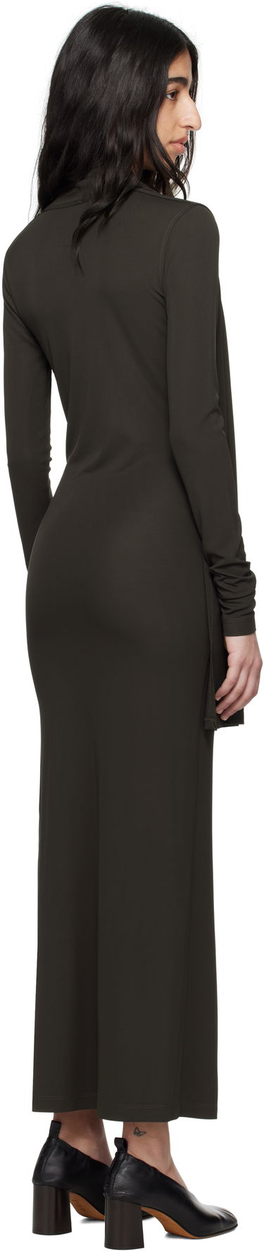 Šaty TOTEME TOTEME Overlapped Jersey Midi Dress Zelené | 252-WRD0172-FB0162, 2