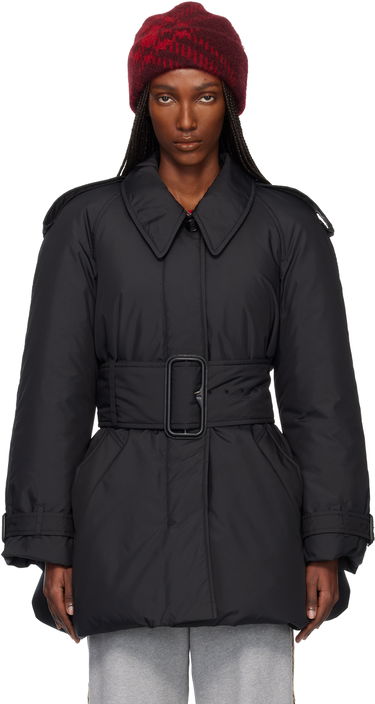 Prešívaná bunda Burberry Belted Berryhill Padded Car Down Coat Čierna | 8118455, 0