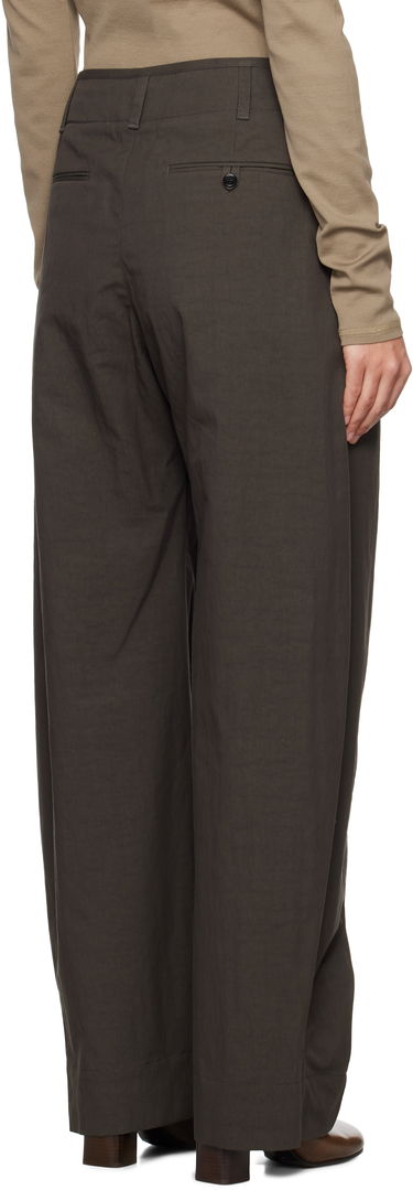 Nohavice LEMAIRE Curved Volume Trousers Zelené | PA1165 LF1228, 2