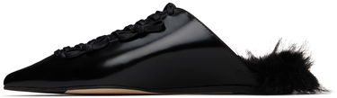Oblečenie Simone Rocha Simone Rocha Pointed-Toe Faux-Fur Slippers Čierna | PMP19F 0740, 2