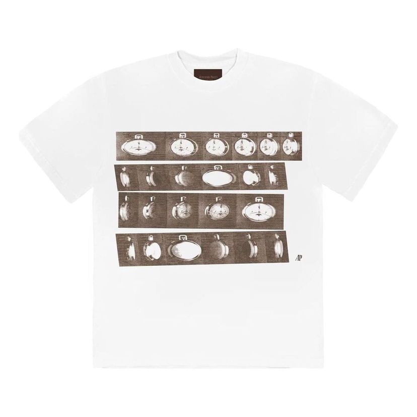 Tričko Cactus Jack by Travis Scott Travis Scott x Audemars Piguet Chronograph T-Shirt Biela | CJAP-SS03