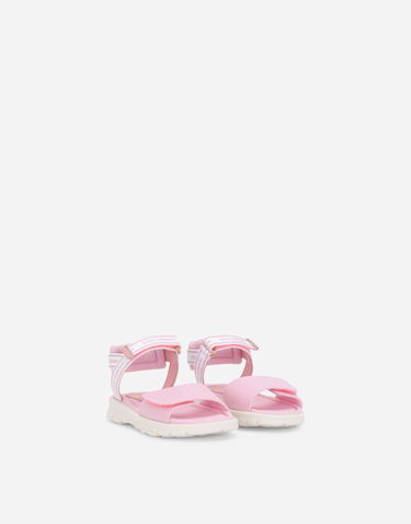 Tenisky a topánky Dolce & Gabbana Technical Fabric Sandals With Dg Logo Ružová | DL0068AY2338B405, 1