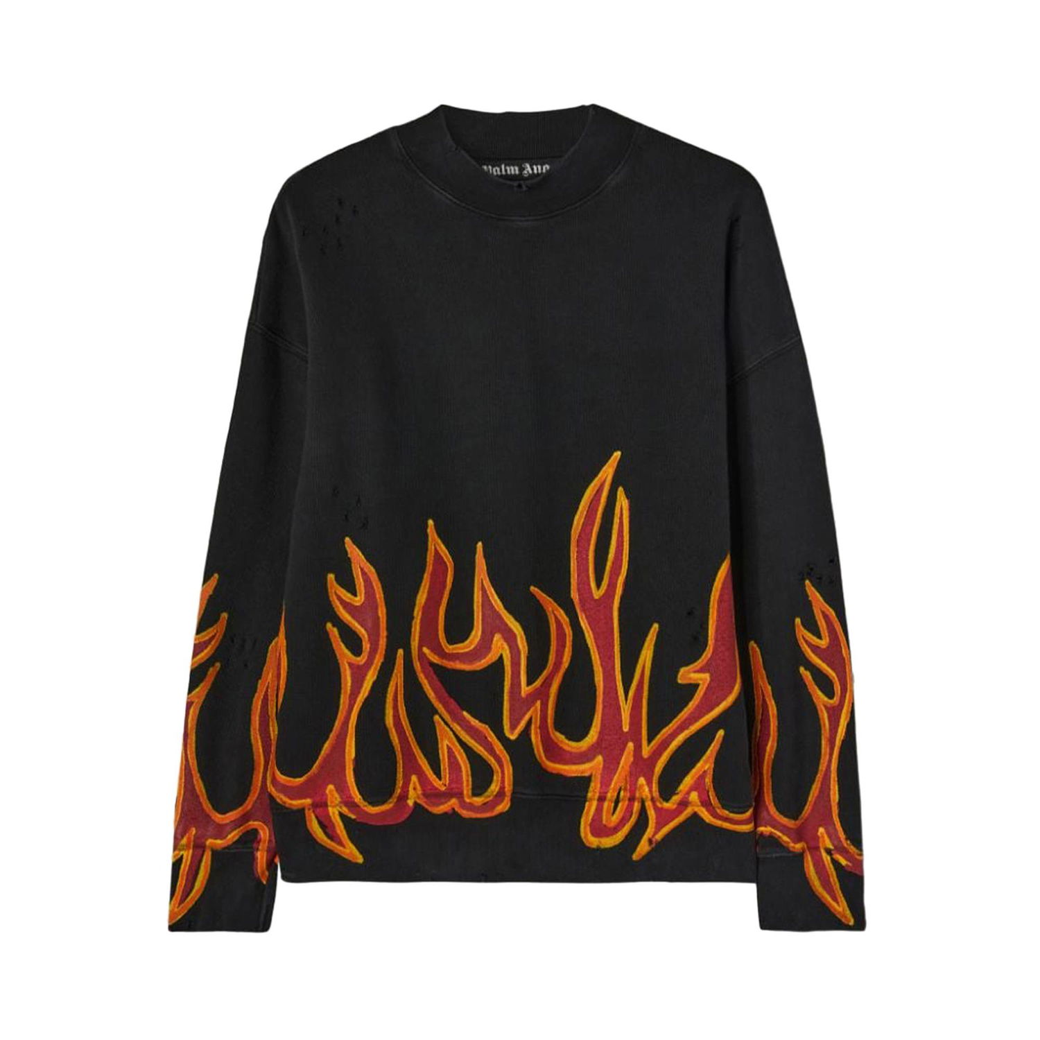 Sveter Palm Angels GD Graffiti Flames Crewneck Čierna | PMBA065F22FLE0051025, 1