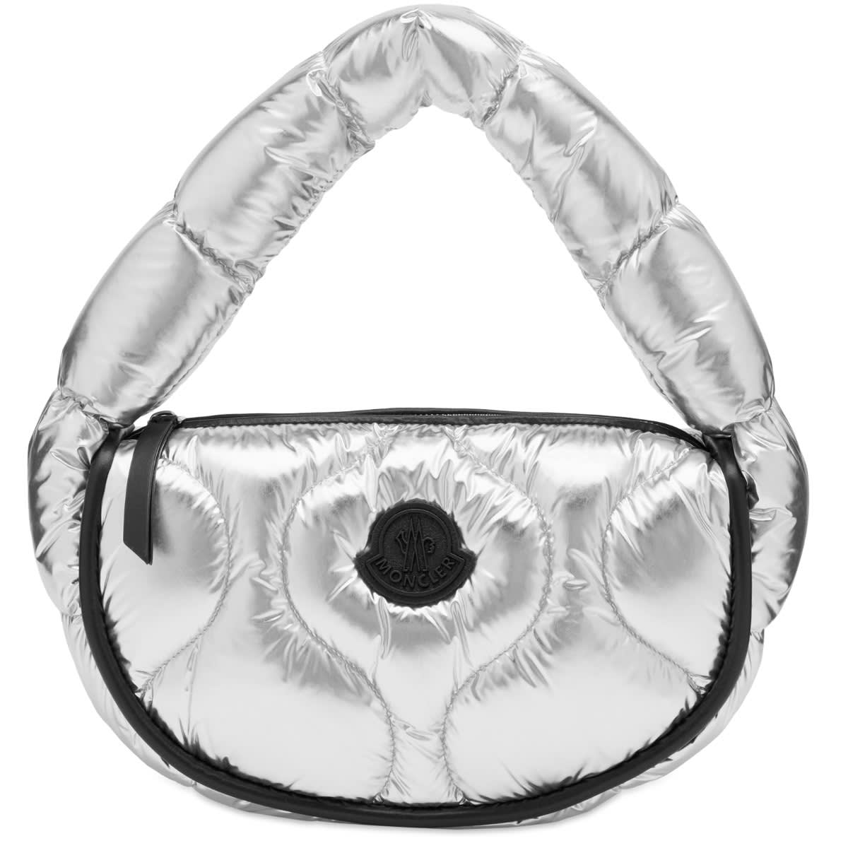 Kabelka Moncler Delilah Metallic Hobo Bag Silver Metalická | 5C000-03-M3529-M93, 0