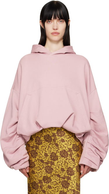 Mikina Dries Van Noten Dries Van Noten Draped Hoodie Ružová | 251-011106-1610, 0