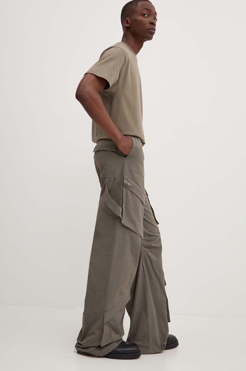 Cargo nohavice HELIOT EMIL Draped Cargo Pants Zelené | HE.M.10.160.DG23, 0