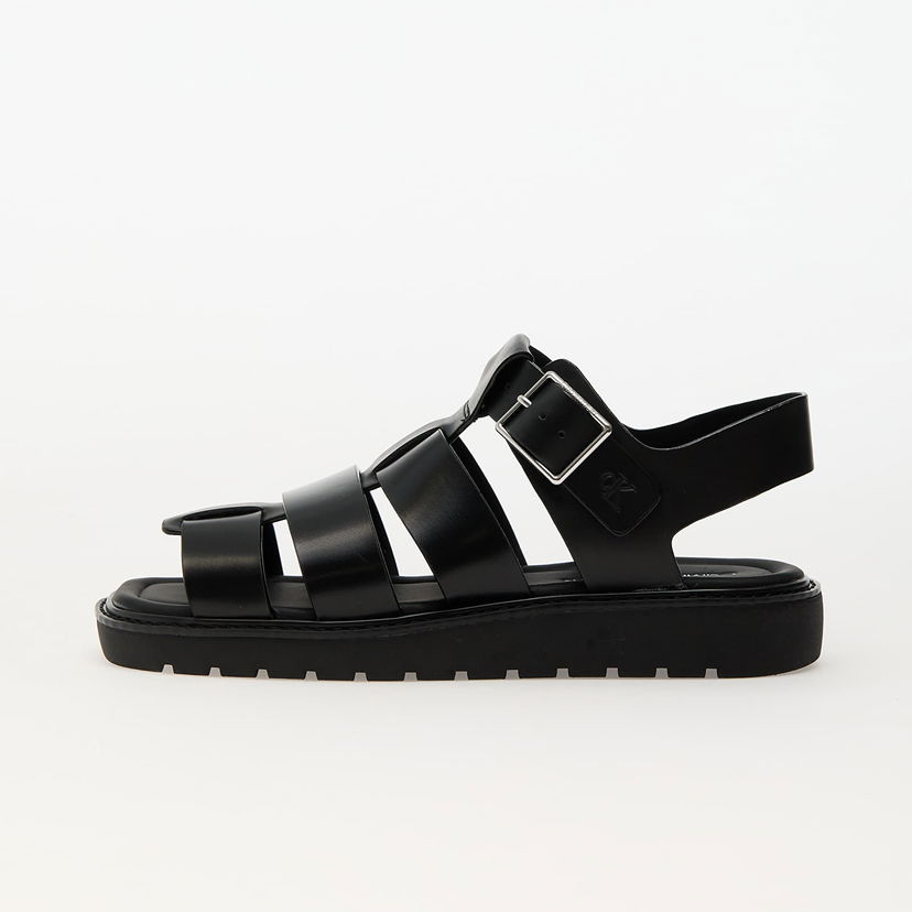 Tenisky a topánky CALVIN KLEIN Jeans Sq Molded Sandal Fisher Black Čierna | YW0YW01700 0GJ