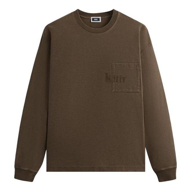 Tričko KITH KITH Men's Long-Sleeve Quinn Tee Hnedá | KHM031317-266