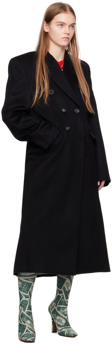 Kabáty VETEMENTS VTMNTS Tailored Double-Breasted Maxi Coat Čierna | VL20CO100B, 3