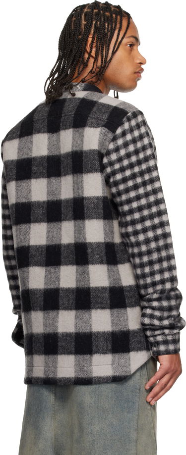 Košeľa Rick Owens Concordians Larry Fogpocket Plaid Flannel Overshirt with Snap Buttons Rôznofarebný | RU02E1757 WJPWMP, 2
