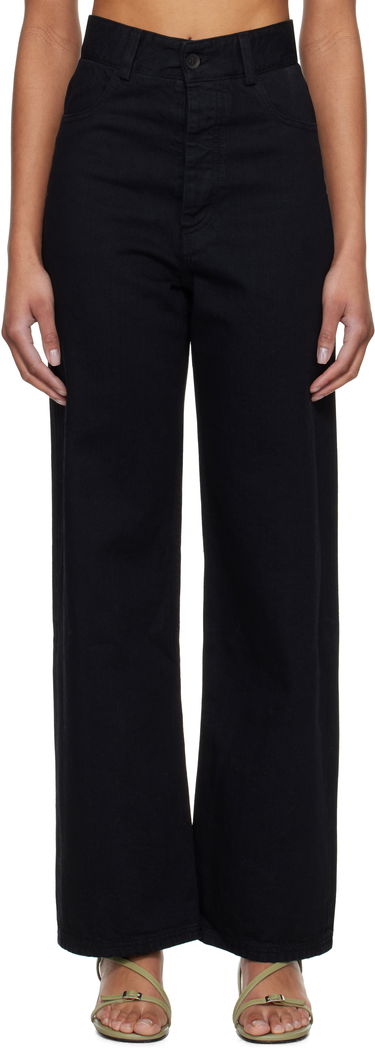 Nohavice Baserange Baserange Navalo Wide-Leg Jeans Čierna | TRNA-DE-SP25, 0