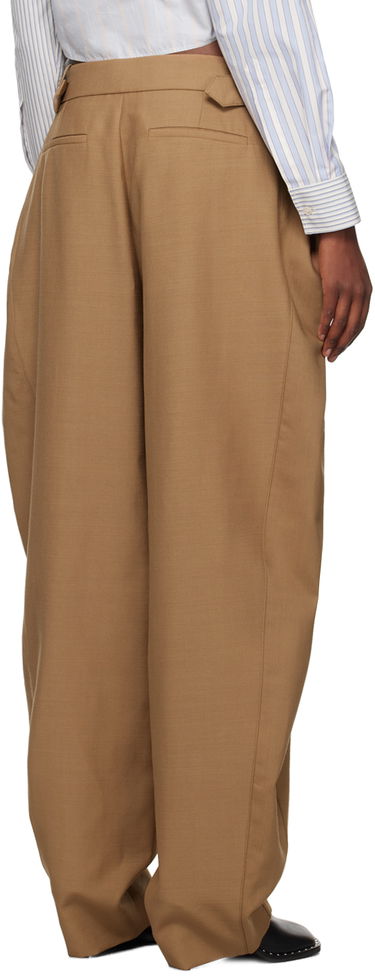 Nohavice Stella McCartney Stella McCartney Wide Leg Trousers Hnedá | 6401383CU750, 2