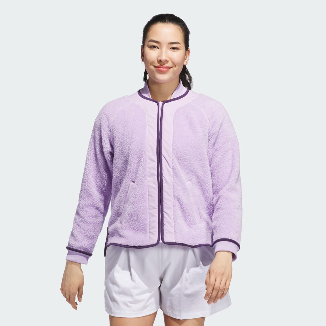 Bunda adidas Performance Fleece Jacket Fialová | KB0454, 0
