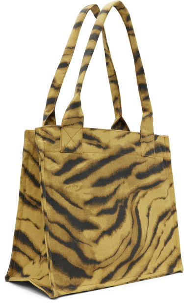 Tote bag GANNI Tiger Print Slogan Large Tote Rôznofarebný | A7260, 2