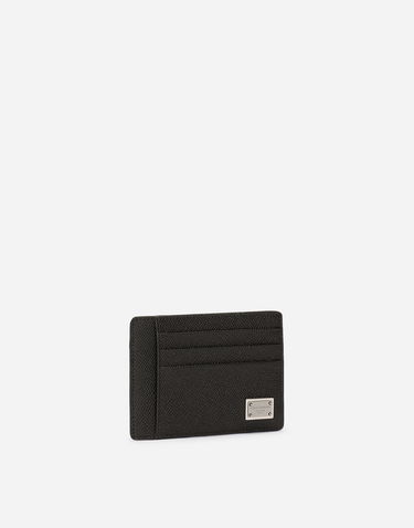Peňaženka Dolce & Gabbana Calfskin Dauphine-print Card Holder Čierna | BP3325AG21980999, 1