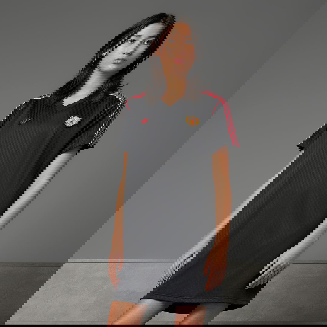 Šaty adidas Performance Manchester United Terrace Icons Dress Čierna | JF0385, 0