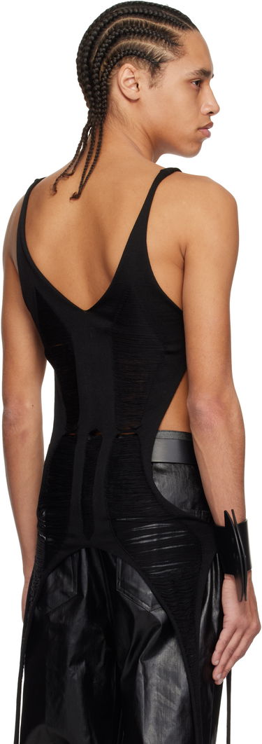Tielko Rick Owens Rick Owens Hollywood Cutout Bodysuit Tank Top Čierna | RR01E5675 KGRIDM, 2