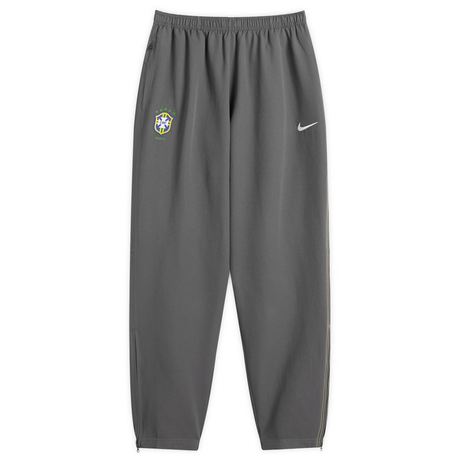Tepláky Nike Brazil Reissue Track Pant in Grey/Yellow/White Šedá | HV4431-021, 1