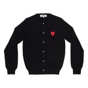COMME des GARCONS PLAY Cardigan with Red Heart Emblem