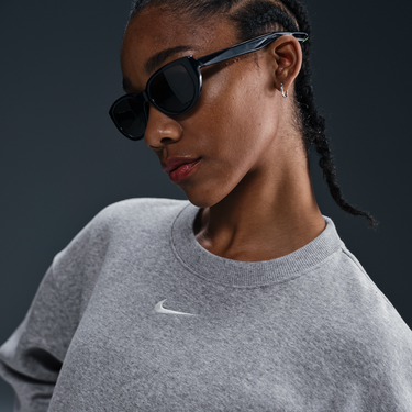 Sveter Nike Sportswear Phoenix Fleece Crewneck Sweatshirt Šedá | FZ4270-063, 4