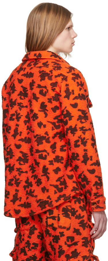 Košeľa ERL ERL Printed Fleece Shirt Oranžová | ERL07B023, 2