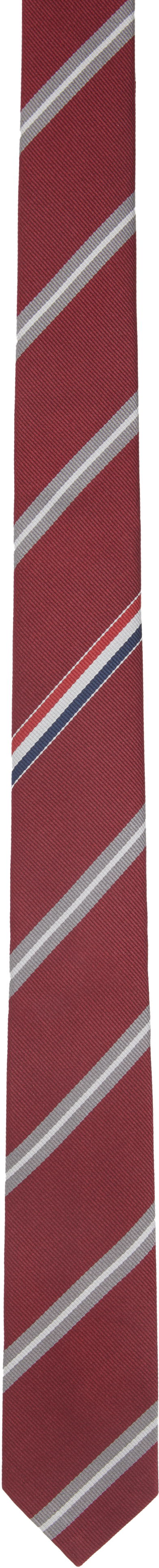 Šál Thom Browne Thom Browne Jacquard Classic Tie Červená | MNL001A-F0954, 0