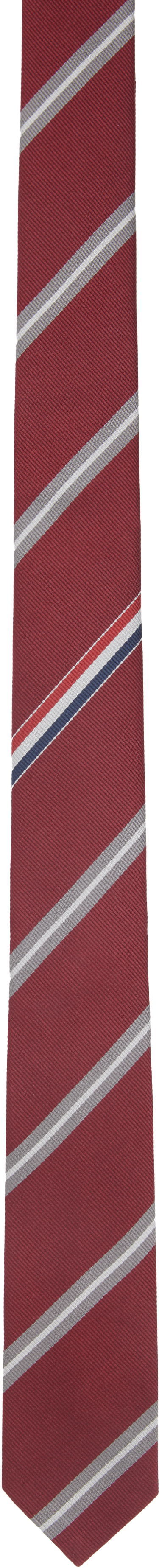 Šál Thom Browne Thom Browne Jacquard Classic Tie Červená | MNL001A-F0954, 0