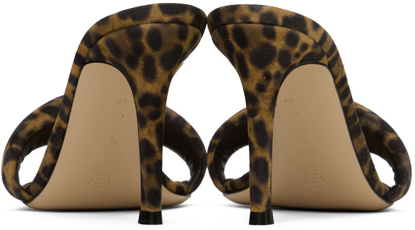 Bijoux 85 Leopard Print Heeled Mules