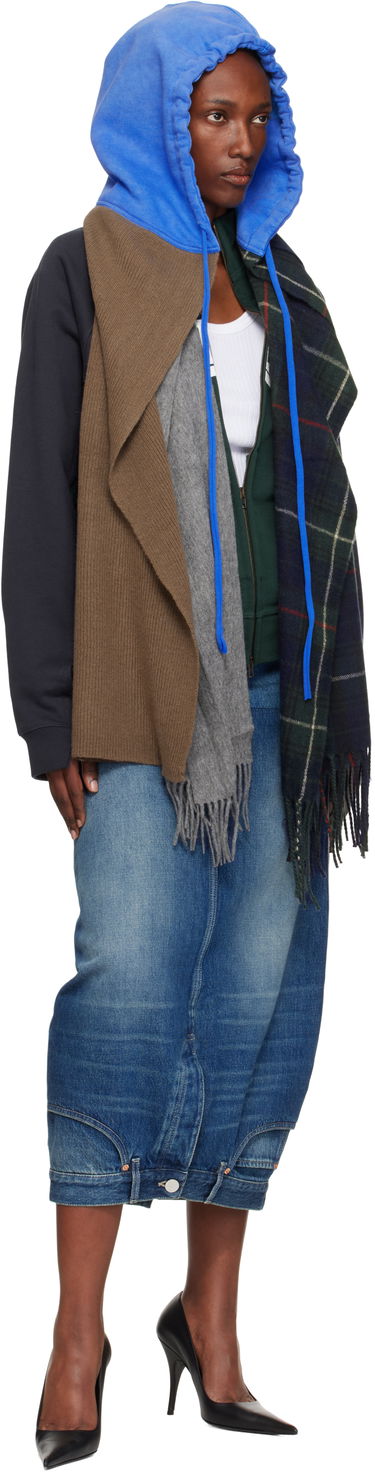Šál Ottolinger Ottolinger Deconstructed Hoodie Scarf Modrá | 129-902828-02, 2