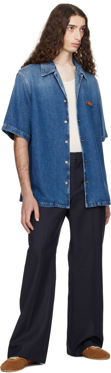 Košeľa Versace Versace Medusa Biggie Denim Shirt Modrá | 1020702_1A15015, 3