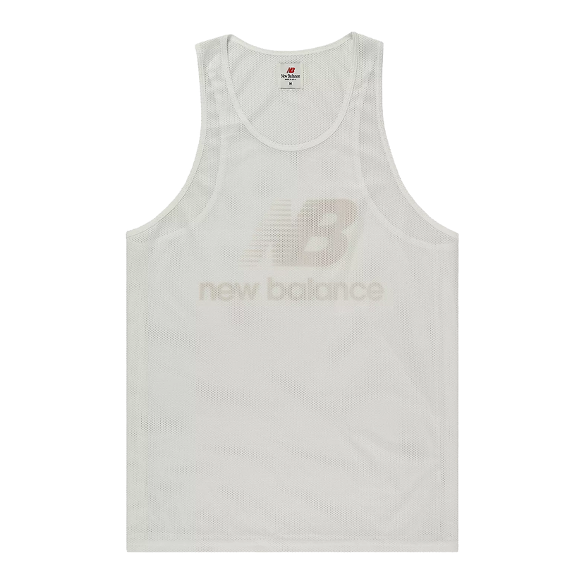 Tielko New Balance Made in USA Logo Training Tank Top Biela | MT31545-SST