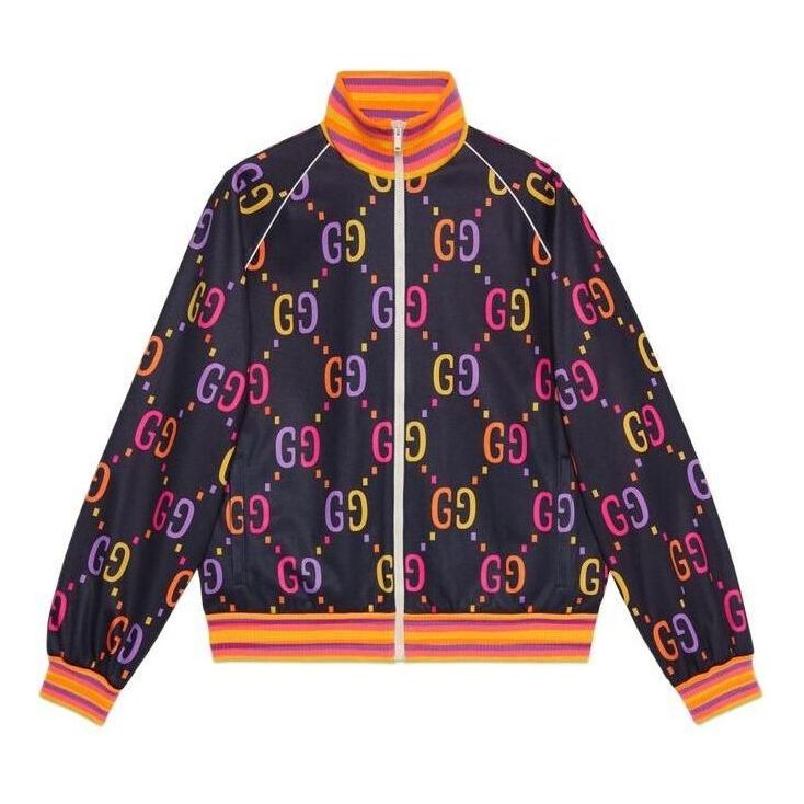 Bomber bunda Gucci Jumbo GG Technical Jersey Zip Jacket Čierna | 701623-XJELH-4681, 0