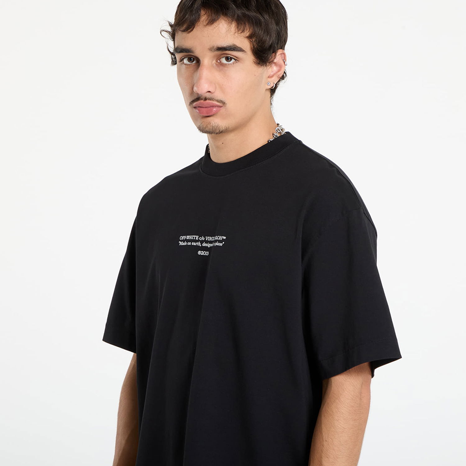 Tričko Off-White Off-White Statement Skate Short Sleeve T-Shirt Čierna | OMAA120F25JER0111001, 1
