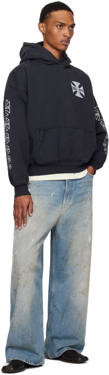 Mikina Rhude Rhude 'Rhude Boys' Hoodie Čierna | RHPF25HO06012, 3