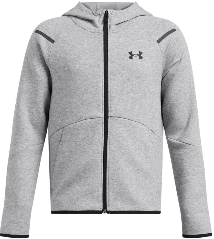 Mikina Under Armour Unstoppable Fleece Full-Zip Hoodie Šedá | 1386687-011, 0
