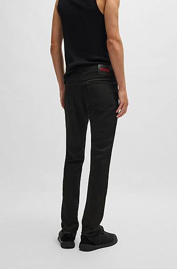 Džínsy BOSS Extra Slim Fit Stretch Denim Jeans Čierna | 50522145, 1