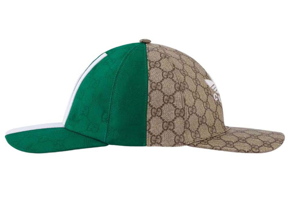 Šiltovka Gucci adidas x Double Sided Baseball Cap Green/Beige Rôznofarebný | 719406 4HAS4 9766, 0