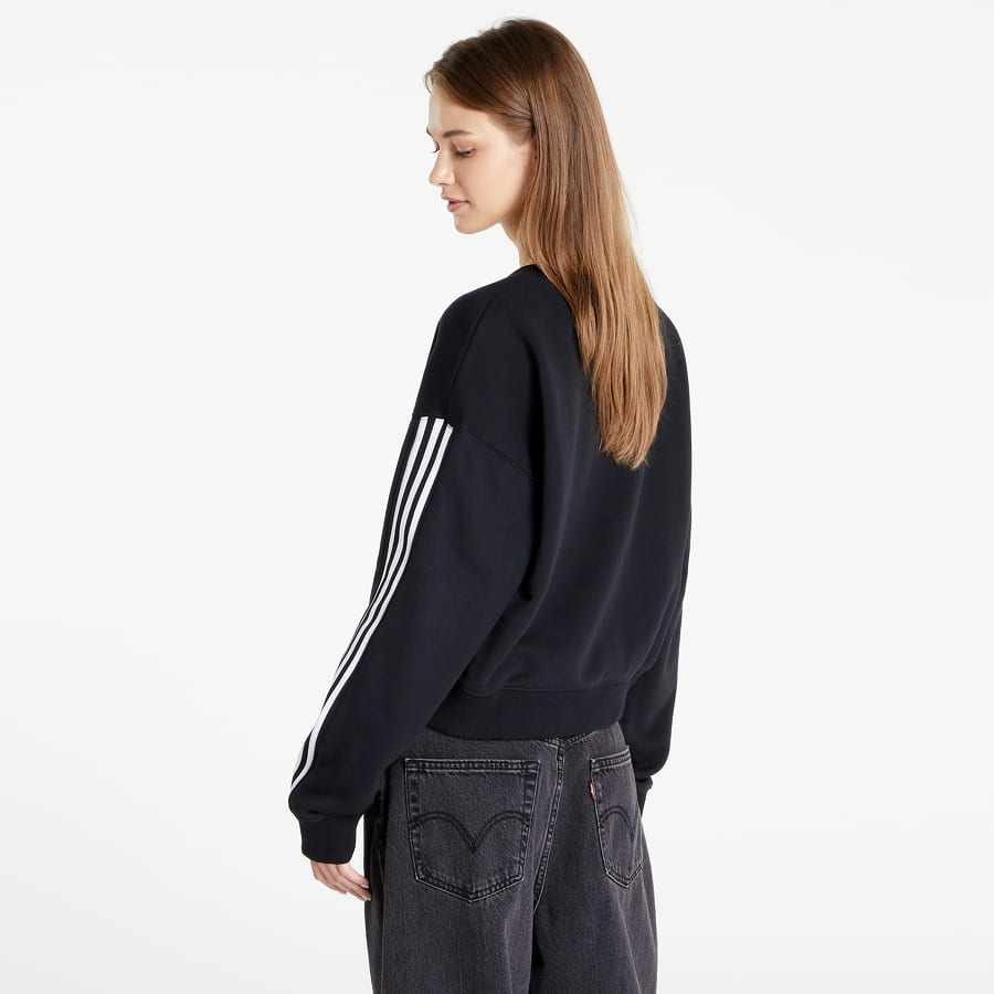 Mikina adidas Originals Sweatshirt 3-stripes Čierna | HC2064, 1