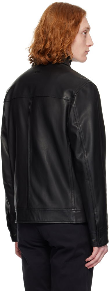 Bunda BOSS BOSS Sheepskin Leather Jacket Čierna | 50530256, 2