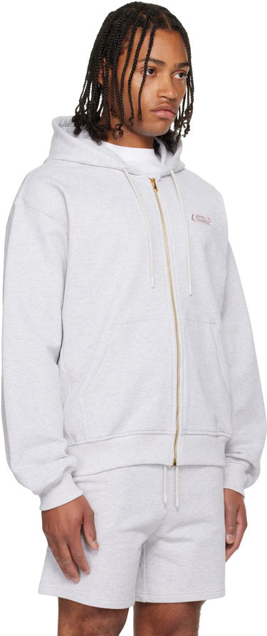 Mikina Casablanca Classic Full Zip Hoodie Šedá | M-AW25-JTP-408-01, 1