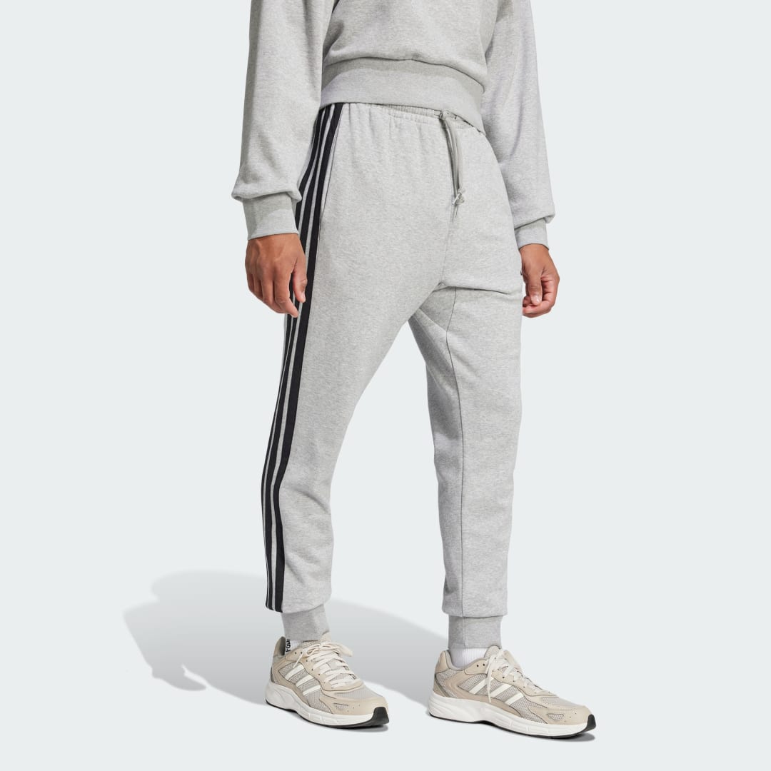 Tepláky adidas Performance Essentials 3-Stripes French Terry Joggers Šedá | JE6346, 1