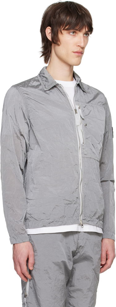 Vetrovka Stone Island Stone Island Regenerated Nylon Metal ECONYL Overshirt Šedá | K1S15 1200005 S0019, 1
